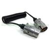 652F 12V 7Pin Towbar Towing Waterproof Plugs Socket Adapter with 1.5M Extension Cable Easy to tall
