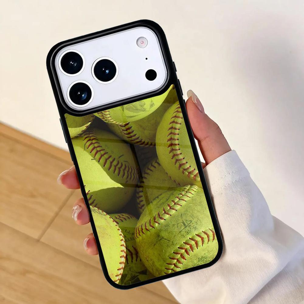 Softball baseball Christian Quote Phone Case For Apple iPhone 17 air 16 Pro Max 15 Pro Max 14 13 12 11 Mini Back Cover