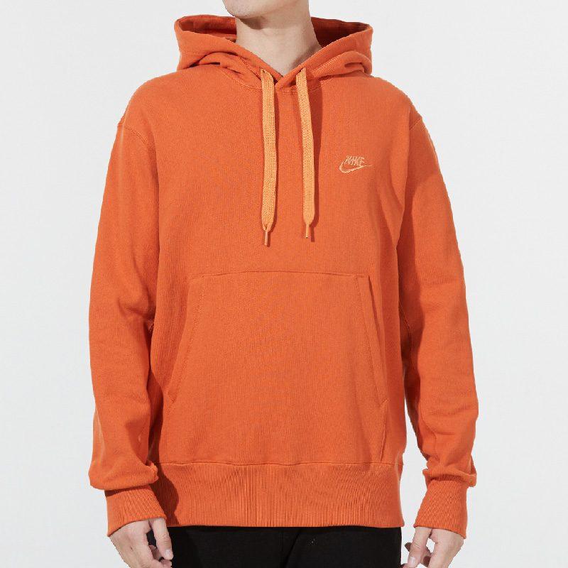 Nike Sweatshirts Men's Orange Red Hooded Moderate Regular DA0024-881