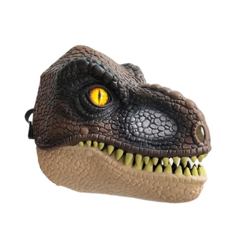 Хэллоуин Косплей Маска Динозавра Жесткий Пластик Движущаяся Челюсть Раптор 3D Маска Динозавра Лучшие Подарки Для Вечеринки Маскарад Для Детей