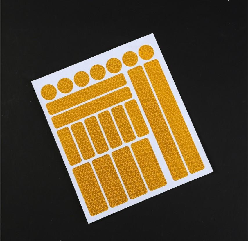 Автомобиль Мотоцикл Светоотражающие Наклейки Ночная Безопасность Предупреждение Отражающая Пленка Наклейка Украшения Велосипедное Колесо Отражатель Авто Аксессуары