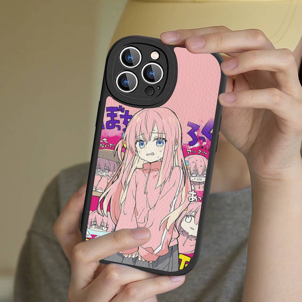 B-BOCCHI THE ROCK! Phone Case For IPhone 16 15 14 13 12 11 Pro Max Plus Shockproof Leather Cover