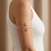 Textured Gold Color Starfish Upper Arm Cuff Bracelet for Women Vintage Punk Conch Crab Open Bracelet Summer Aesthetics Jewelry