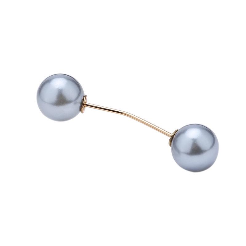 Elegant Minimalist Pearl Pin Brooch for Neckline and Waist