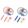 Iron Alloy Children Badminton Rackets with Carrying Bag Double Racquet Set New Kids Badminton Set
