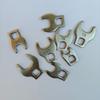 8Pcs 3/8" Replaceable Head Nut Wrench Head 10-19mm Open End Spanner Crowfoot Wrench Set Removable Professional