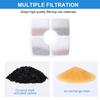 4/6/8/12 Pcs Replacement Fliters Triple Filtration Dog Drinking Fountain Filter Square 125mm for Pet Cat Dog Fountain Dispenser