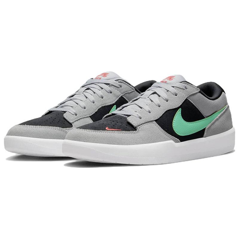 Nike Sb Force 58 Wolf Grey Black Light Menta Skateboard Shoes CZ2959-006