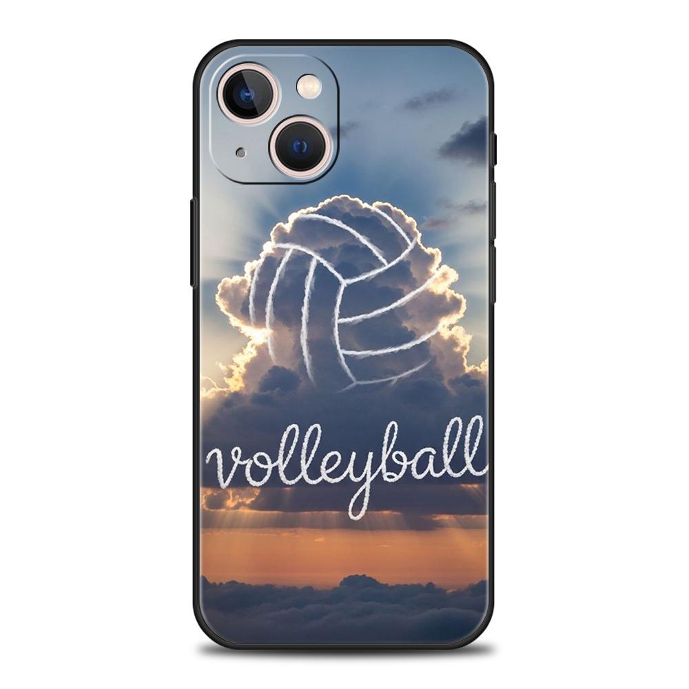 Volleyball Painted Phone Case Cover for iPhone 17 16 15 14 13 12 Pro Max 11 Pro Max 17 AIR Shockproof Soft TPU Shell Fundas Bags