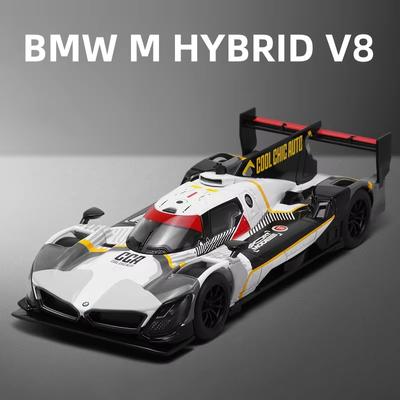 Новый 1:24 BMW M Hybrid V8 Super Racing Модель легкосплавного автомобиля со звуком и светом Инерционный механизм Детская коллекция игрушек Подарок на день рождения для мальчиков Модные украшения