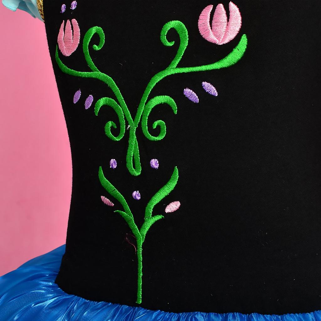 Dressy Daisy Snow Princess Ballerina Costume with Skirt for Ages 2 and Up Girls,