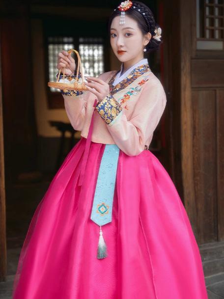 Ethnic Style Korean Ethnic Princess Dress Hanbok Classical Dance Performance Costume Women's Court Hanbok Set
