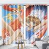 Cardcaptor Sakura Оконная штора 3D-принт Светонепроницаемые шторы Декор для гостиной спальни Детский подарок