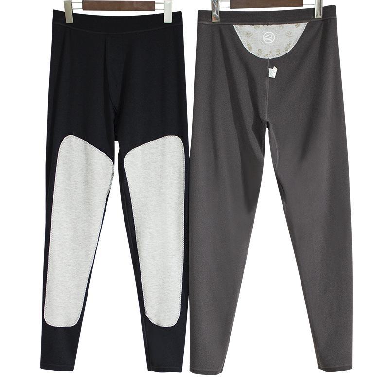 Брюки из шерсти и шелка с высокой талией: Подарочная коробка с теплыми осенними леггинсами для мужчин и женщин