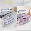 3-слойный прозрачный пенал большой вместимости: Стильный корейский дизайн Ins для канцелярских товаров для девочек