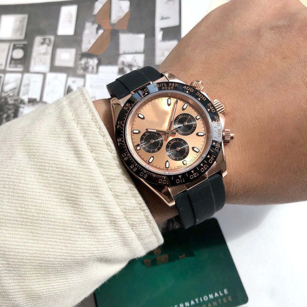 Мужские автоматические многофункциональные часы Laojia Ice Blue Panda Daytona