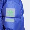 adidas Originals Длинный пуховик на молнии с воротником-стойкой Мужская верхняя одежда Синий H58056