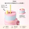 710ml water bottle vacuum insulated tumbler stainless steel reusable straw leak-proof thermal insulation travel coffee cup Pink