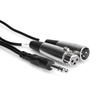 Hosa SRC-204 4м Стереоразъем для наушников (папа) - XLR (папа)XLR (мама) Вставной кабель