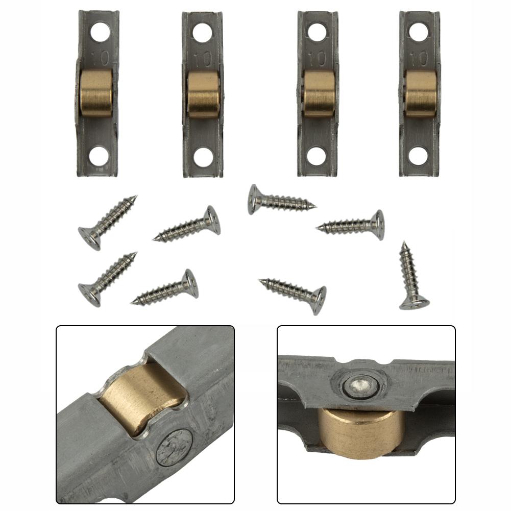 4 шт. роликовый ролик для жалюзи из нержавеющей стали, роликовый ролик для раздвижной двери, направляющее колесо, роликовый ролик для мебельной дверной фурнитуры, бесшумное колесо