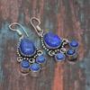 Lapis Lazuli Gemstone  925 Sterling Silver Handmade Jewelry Earring For Thanksgiving