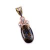 Natural Pietersite Gemstone 925 Solid Sterling Silver TwoTone Pendant 1.75" R3O49