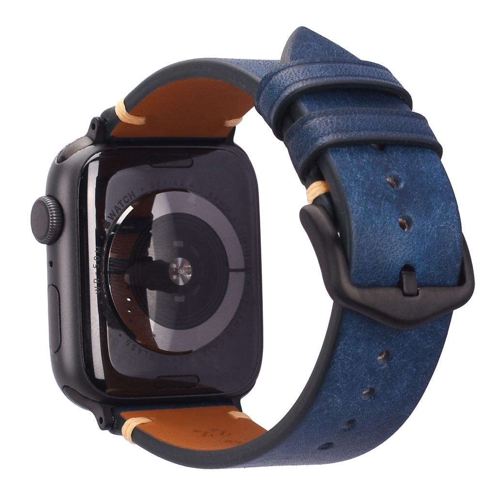 Матовый коричневый ремешок для часов из натуральной кожи, сменный для Apple Watch Series 7 8 SE, индивидуальный аксессуар-замена браслета