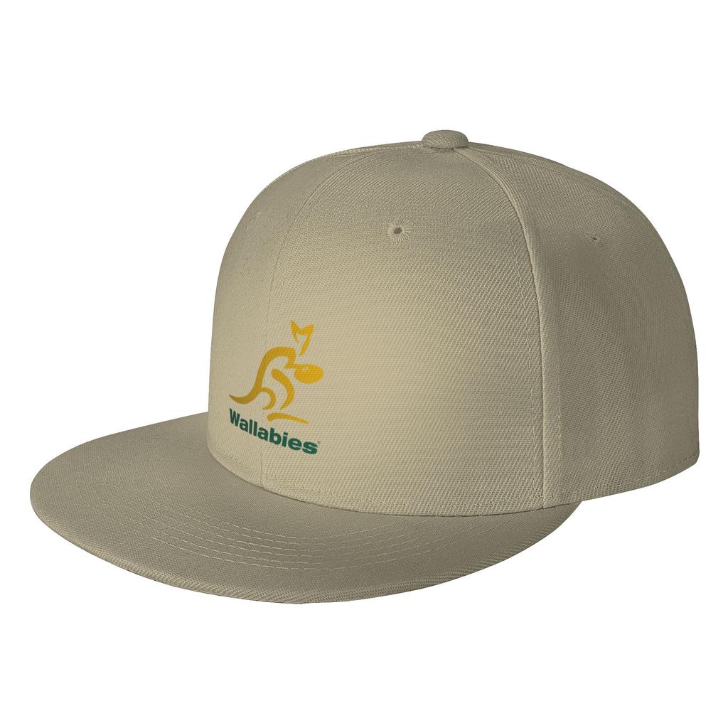 Fashion Australia Rugby Wallabies Yellow Wallaby Flat Brim Sun Hat Fine WorkUnisexship Hats For Unisex