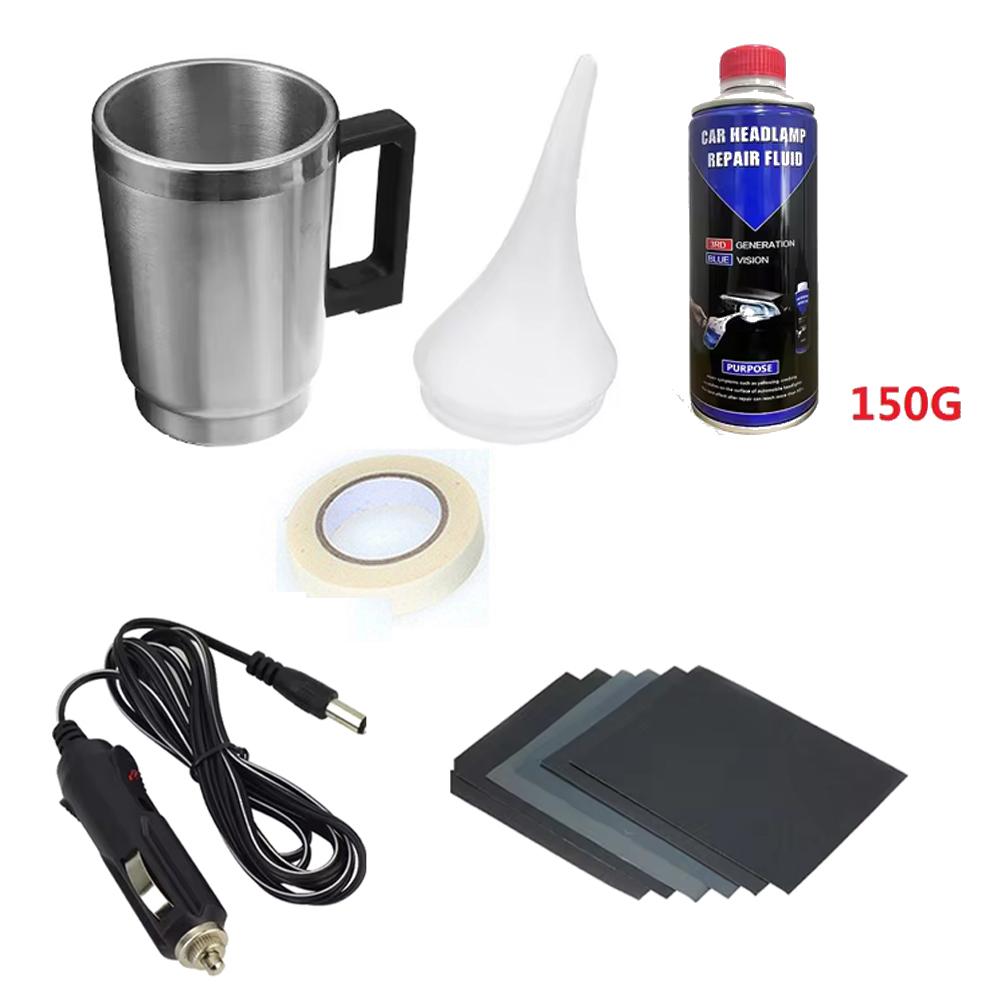 Car Headlight Restoration Kit Car Accessories Headlight Repair Polish Tool Headlamp Anti-Scratch Detailing Cleaning Maintenance