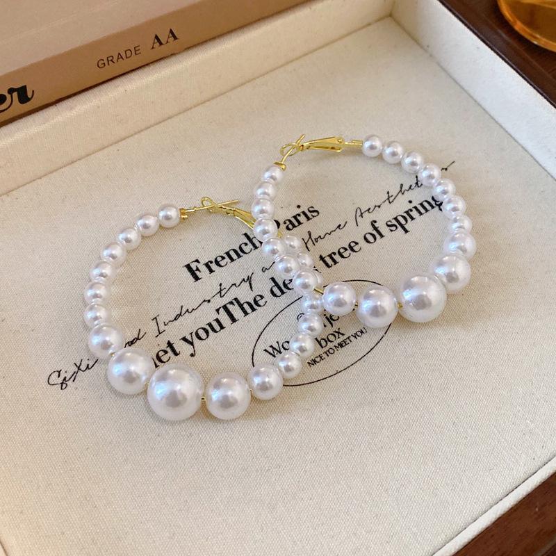 Французские серьги-кисточки с геометрическими жемчужинами из серебряной иглы - Роскошные модные серьги с высококлассным дизайном