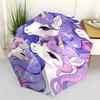 Unicorn Fantasy Automatic Opening/Closing Umbrella with 3 Fold Design and Iron Frame Perfect for Outdoor Use,Festive Gifts,Travel,Daily