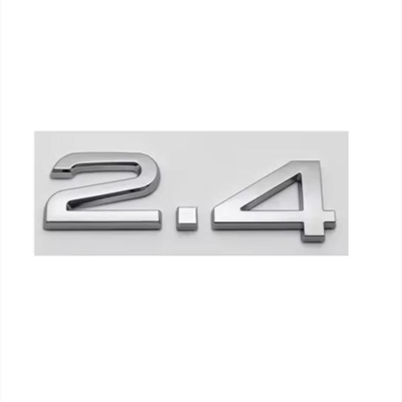 3D ABS Letters 2.4 3.6 4.2 Logo Car Rear Trunk Emblem Badge Sticker Decals for Hot A3 A4 A5 A6 A8 Q5 Q7 Q8 Accessories