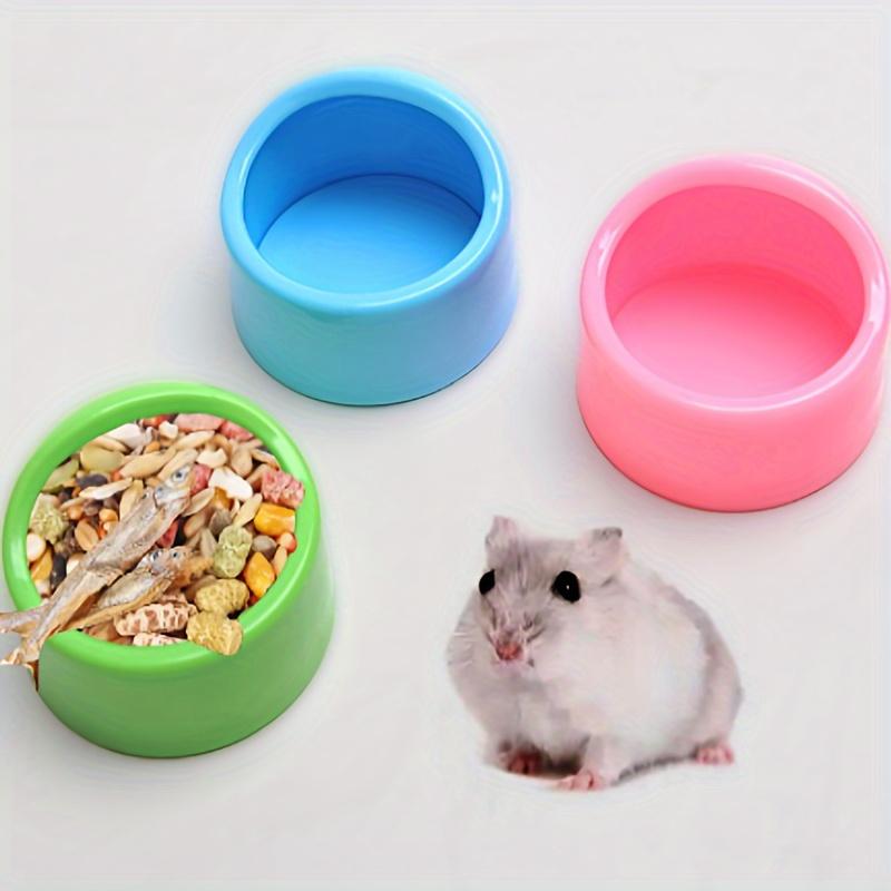 1pc Durable Small Pet Feeding Bowl, Plastic Food and Water Dish for Hamsters, Birds, Parrots - Easy To Clean, Plane-Proof Design