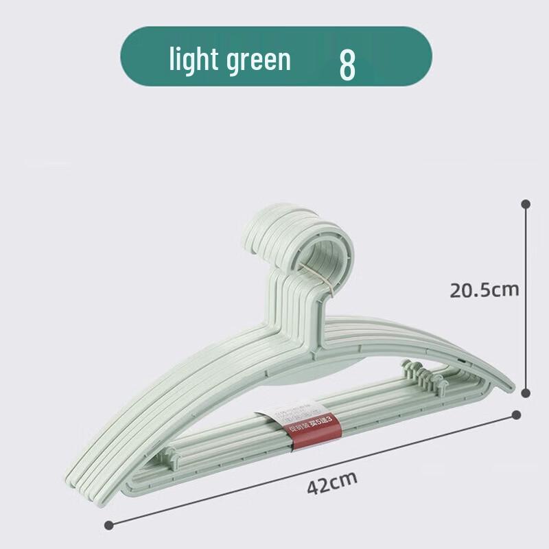 CHAHUA Plastic Wet & Dry Clothes Hangers (8-Pack)