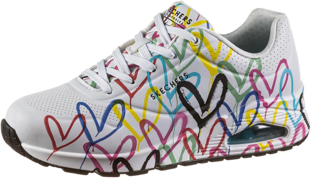 Skechers X JGoldcrown Sneakers: Uno - Spread the Love Uno Spread the Love (155507) White