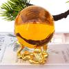 Triangle Crystal Ball Metal Base Dragon Snake Sphere Display Holder Snake Year Ornament  Home Decor