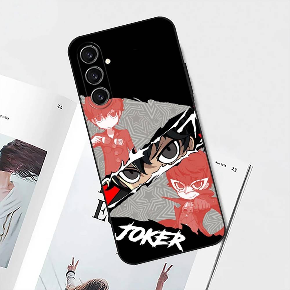 Чехол для телефона P-Persona 5 для Samsung S25, S24, S21, S22, S23, S30, Ultra, S20, Plus, Fe, Lite, Note, 10 Черный Мягкий
