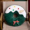 High Quality Christmas Plush Dolls Pillow Christmas Tree Gingerbread Man Santa Claus Wreath Plush Toys for Girls Gift