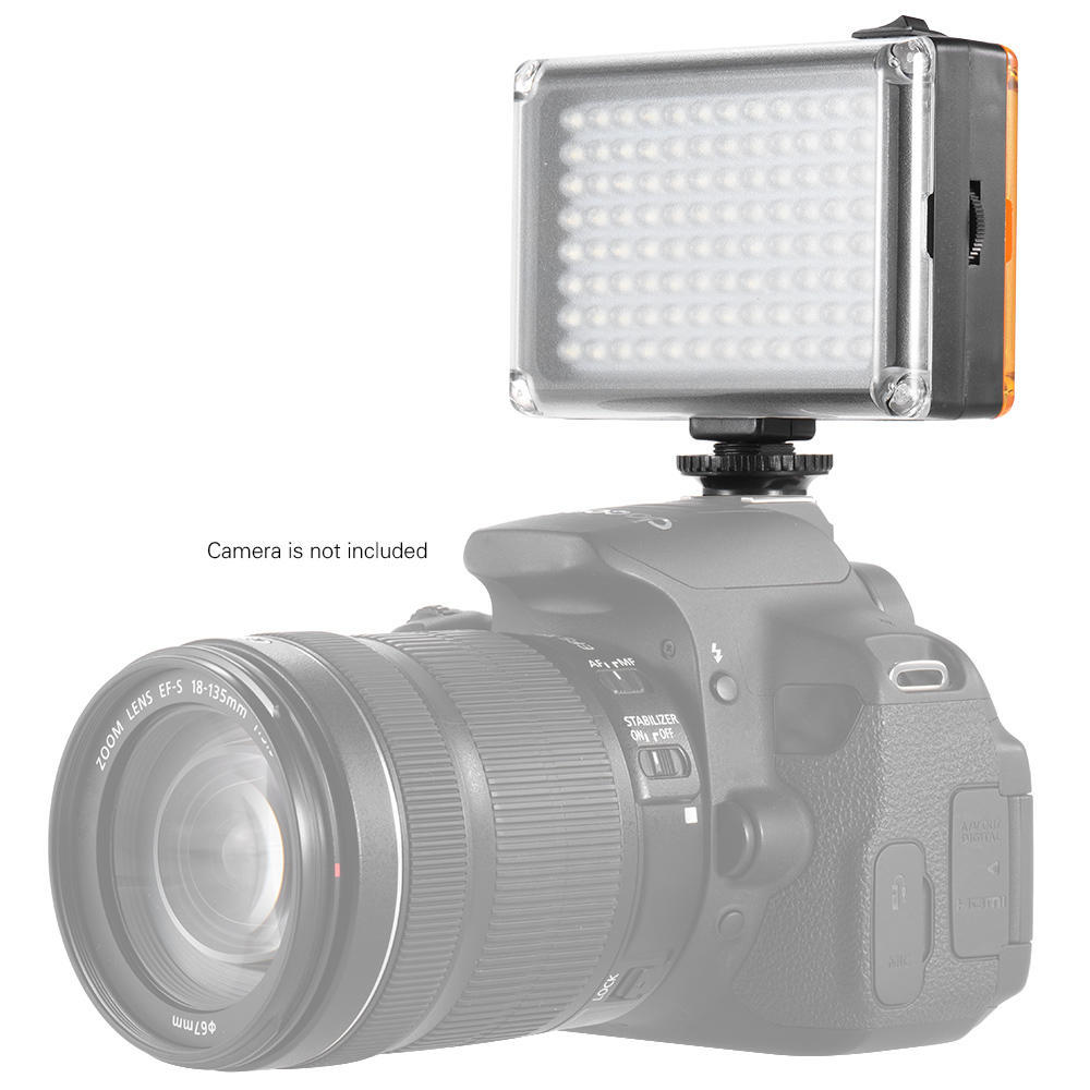 Портативная светодиодная панель Andoer Ad96 Mini LED для видеосъемки на камеру 5500K 3200K CRI85 для цифровых зеркальных камер и видеокамер Canon Nikon Sony