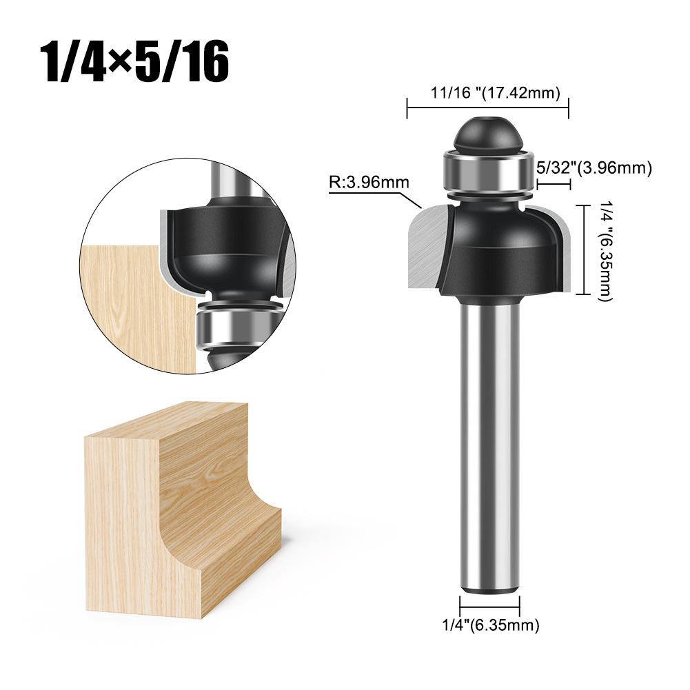 Деревообработка Фальцевый нож Пазовальный нож R-образный нож Ручка 1/2 Ручка 1/4 Фрезерная головка для кромок Нож для прорисовки линий Триммер Гравировка
