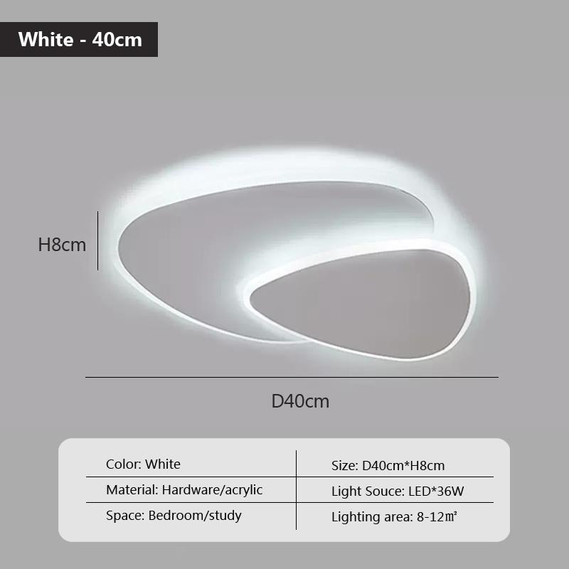 Современный светодиодный потолочный светильник, домашний декор для спальни, гостиной, кабинета, детской комнаты, кухни, люстра, белый декоративный светильник, люстра