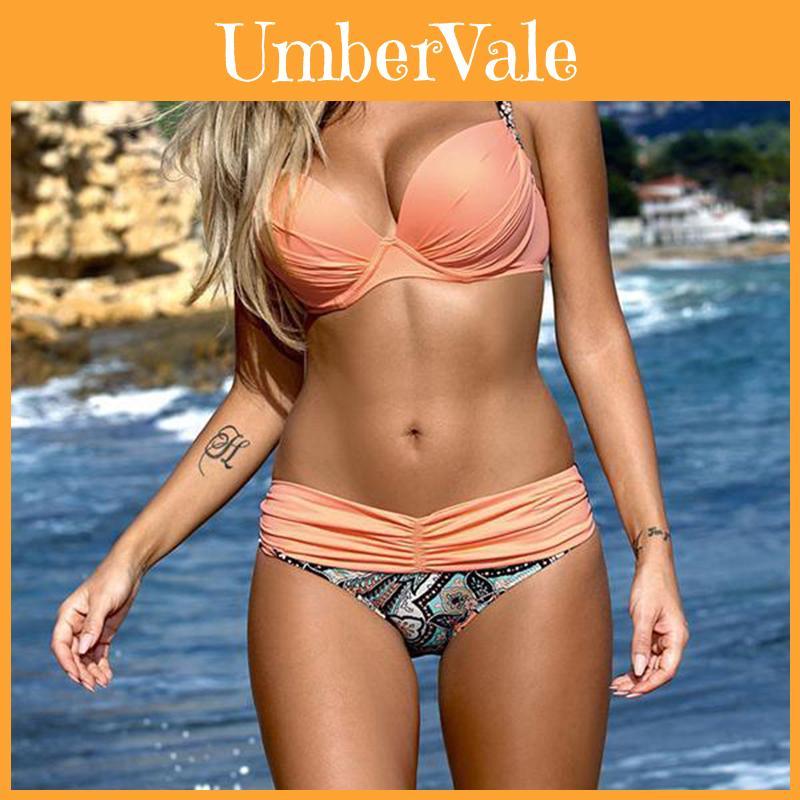 Premium Quality Women Sexy Swimsuit Beach Bikini Bathing Suit Padded Patchwork Set