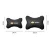 AABHJ1 Nappa Leather Car Headrest Neck Pillow Waist Cushioning For Chevrolet Spark Captiva Cruze Malibu Equinox Trax Camaro Blazer