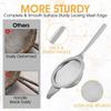 Stainless steel silver single handle support fine mesh filter screen tea filter