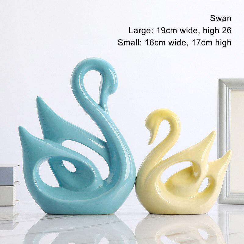 Керамическая фигурка животного, аксессуары для украшения дома, скандинавские ремесленные украшения, хороший выбор в подарок