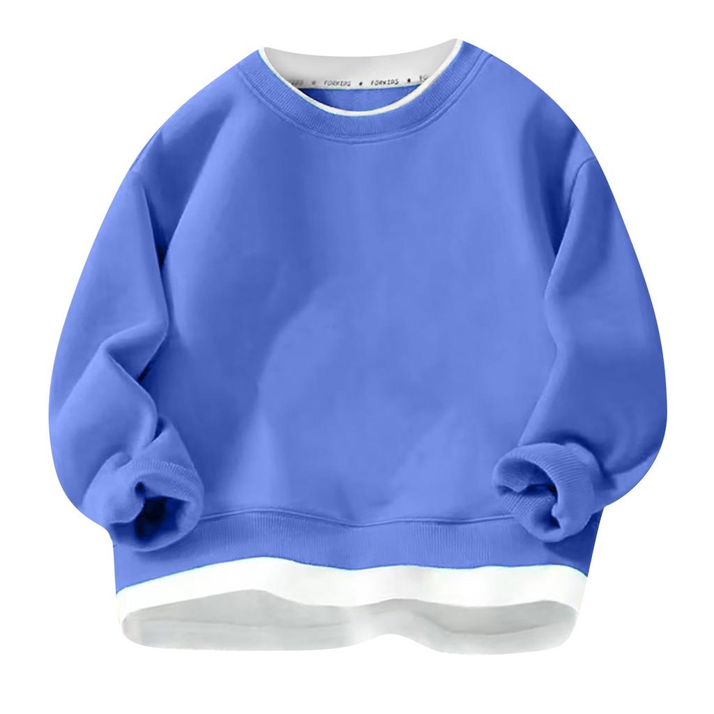 Толстовка с капюшоном из флиса для мальчиков и девочек, осенне-зимняя, средняя, детская, однотонная, теплая одежда, детский флисовый топ с капюшоном