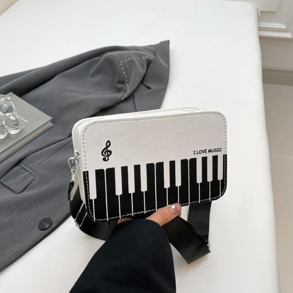 Винтажная сумка через плечо в виде пианино, модная сумка из искусственной ПУ кожи, трендовая мини-квадратная сумка для девочек