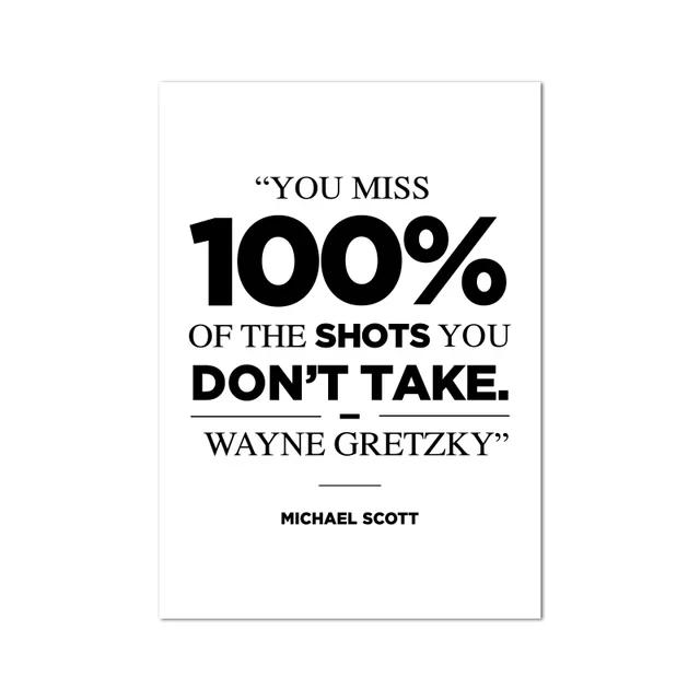 Офис Телешоу Арт Холст Постер Картина Цитаты Майкла Скотта Минималистичное Настенное Искусство Принт Картины Офис Домашнее Украшение