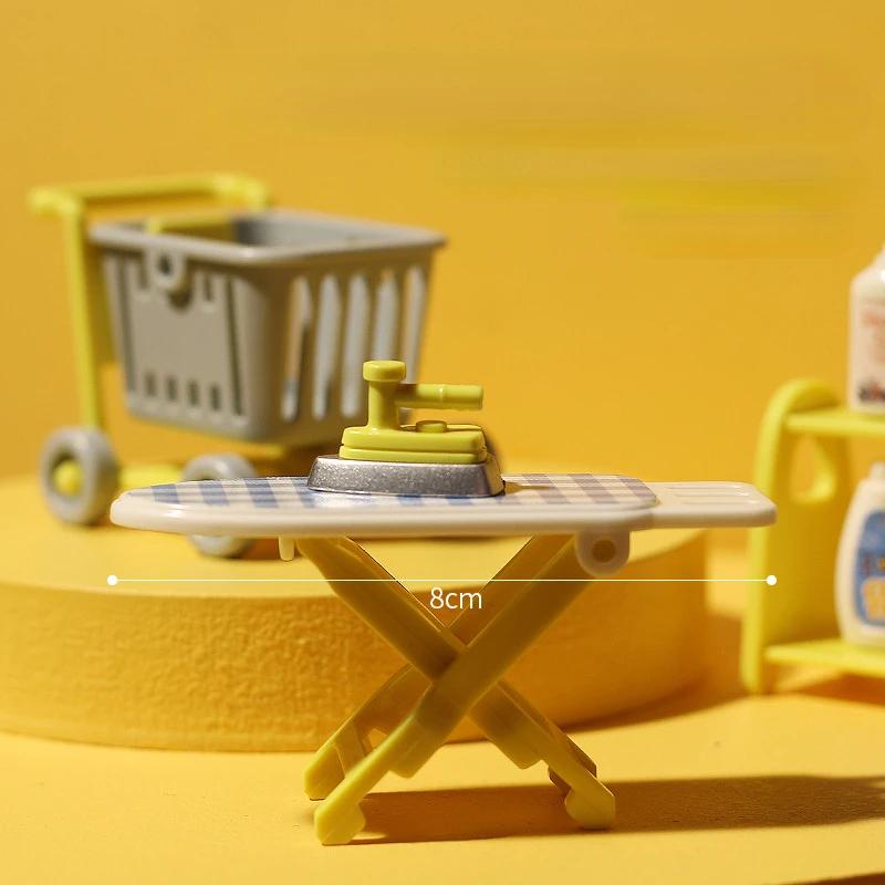 Миниатюрная мебель Семейство Лесных Животных Аксессуары для стиральной машины Кукольный домик Имитация игрушки Детский DIY Мини-прачечная Подарок для детей