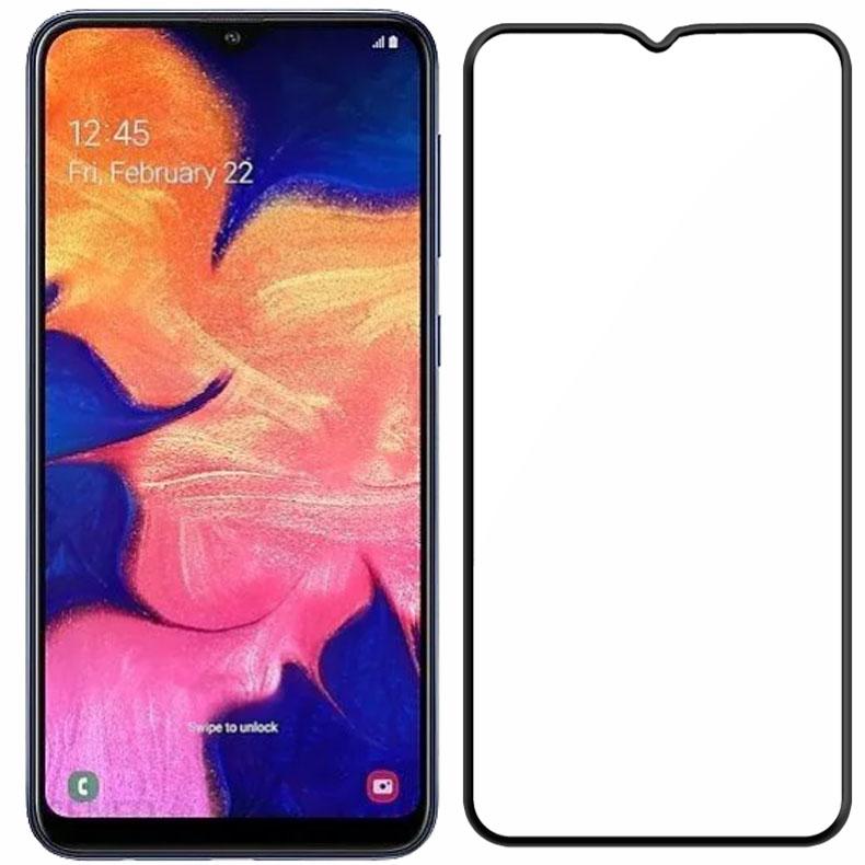 3x FULL SCREEN GLASS FOR SAMSUNG A10 / A10s FULL TEMPERED GLASS 5D